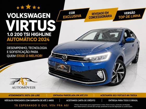 VOLKSWAGEN VIRTUS 1.0 200 TSI HIGHLINE AUTOMÁTICO